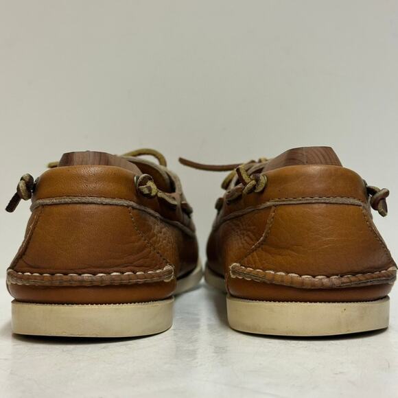 VGUC Rancourt & Co. x Polo Ralph Lauren Boat Shoe Natural Made in Maine USA 11 D main image 12